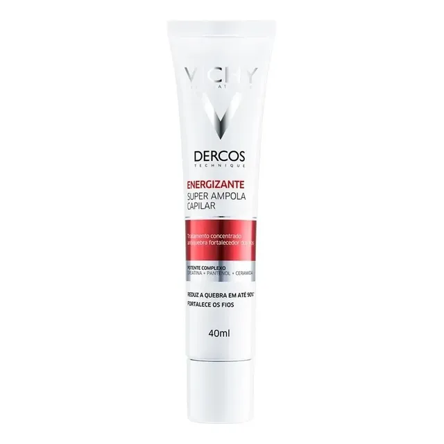 Ampola Capilar Tratamento Fortalecedor Antiquebra Para Crescimento Saudável Dercos Energizante Vichy 40ml
