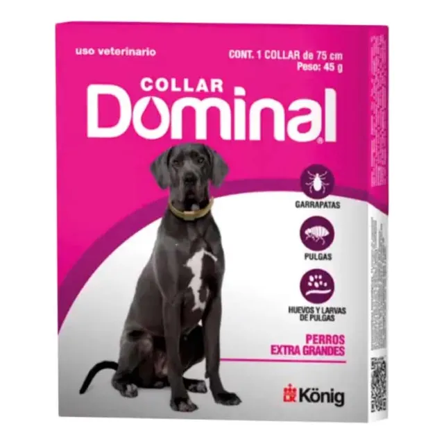 Collar Dominal Anti Pulgas Y Garrapatas Extra Grande