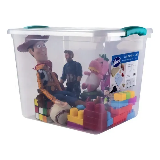 Caja Organizadora 28 Lts Caja Multiusos Transparente