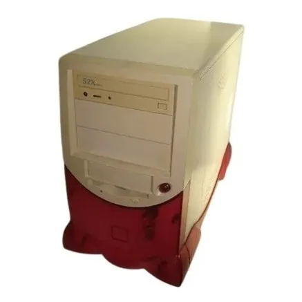Case Cpu Listo Para Armar Color Beige Con Fuxia Usado