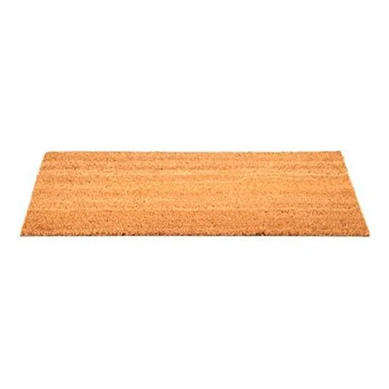 Felpudo Alfombra Coco Entrada Goma Puerta Decorativa Ancho 75 Cm Diseño De La Tela Liso Largo 25 Cm
