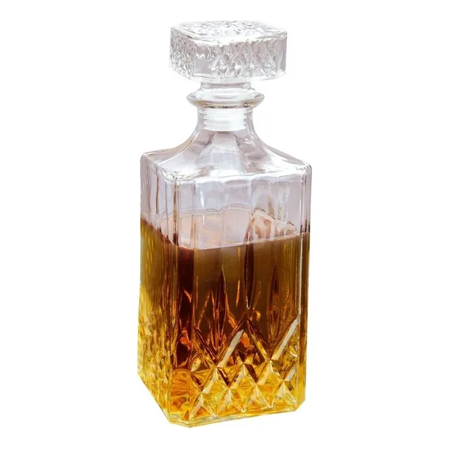 Botella Whisky Vidrio 990ml/9.5x9.5x24cm