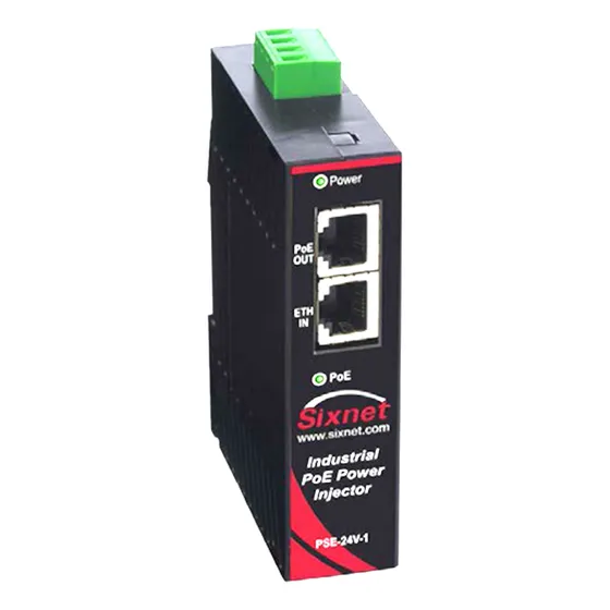 Eb-pse-24v-1b Poe Injector Sixnet