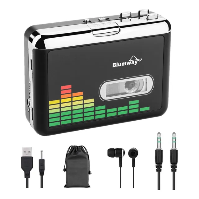 Convertidor De Casete Usb A Mp3 Reproductor De Casete Portát