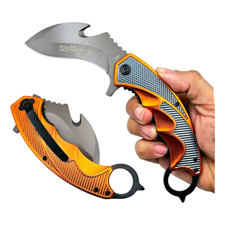 Canivete Fox Knives Karambit Lamina Lisa C/ Clip Cinto Canivete Fox Knives Karambit Lamina Lisa C/ Clip Cinto