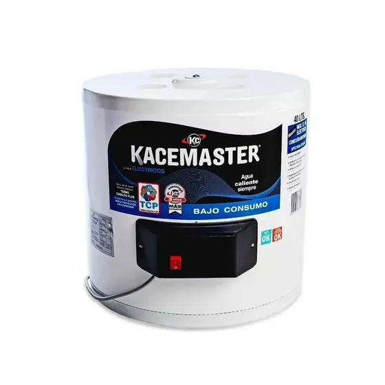 Termotanque Eléctrico 40 Litros Conexion Inferior Kacemaster Bajo Consumo