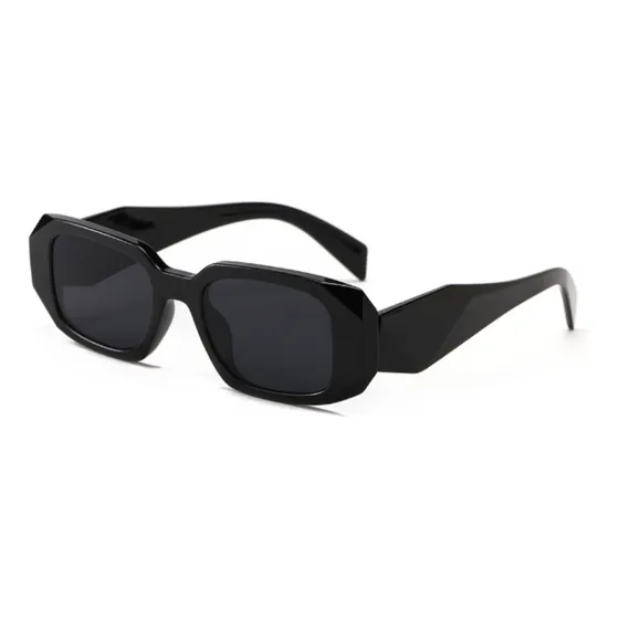 Gafas Lentes De Sol Negro Estilo Prada Retro Fachero Estuche
