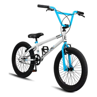 Bicicleta Bmx Pro-x Série 1 Aro 20 Freios V-brakes Cor Branco/azul Bicicleta Bmx Pro-x Série 1 Aro 20 Freios V-brakes Cor Branco/azul