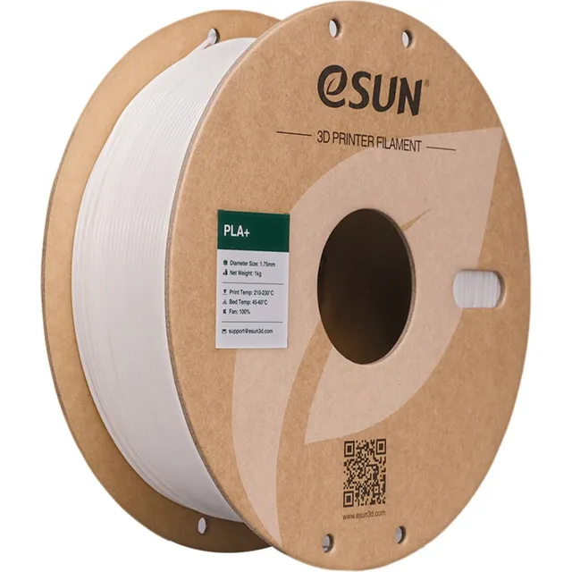 Filamento 3D Esun PLA+ de 1.75mm y 1kg white