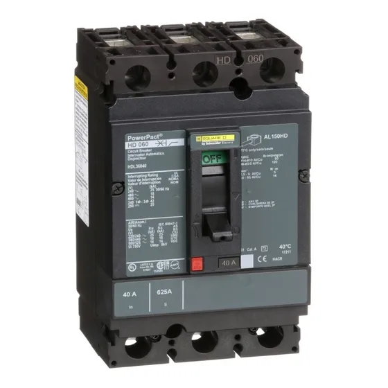 Interruptor Termomagnético Hdl 3p 40a Schneider Hdl36040