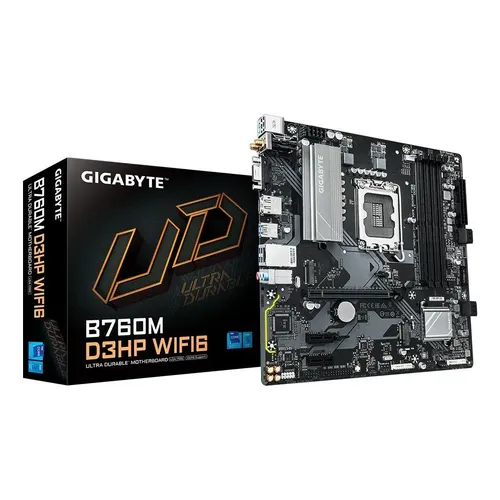 Placa Mãe Gigabyte B760 Ds3h Ddr4 Atx Lga 1700 Hdmi Dp Preto