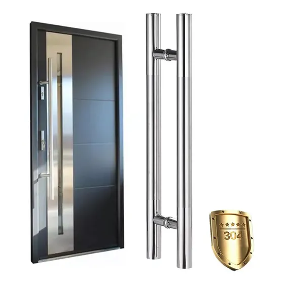 Jaladera Tipo H 120 Cm 1-1/4 Acero Inoxidable Satín Axcent