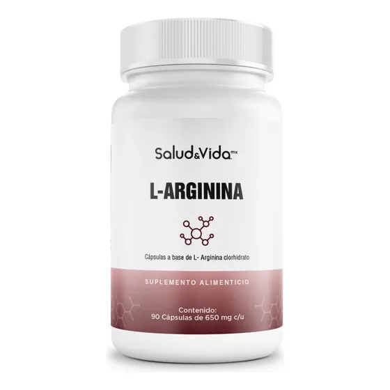 L-arginina - Aminoácido 621 Mg Por Porción (1 Al Día) - 90 Cápsulas - S&v - Sin Gluten Y Sin Omg