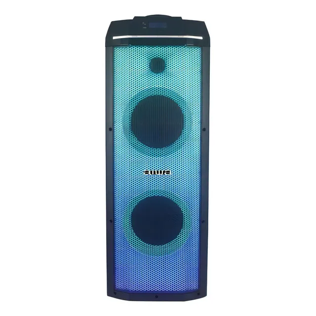 Bocina Aiwa Torre De Sonido AWPOK100D con bluetooth negra 127V