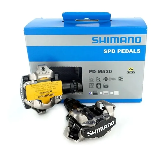 Pedales Mtb Shimano Spd-m520 Negro/trabas + Envio Gratis