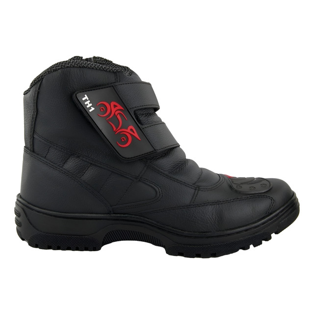 Bota De Motoqueiro Motoboy Couro Coturno Com Palmilha Gel Bota De Motoqueiro Motoboy Couro Coturno Com Palmilha Gel