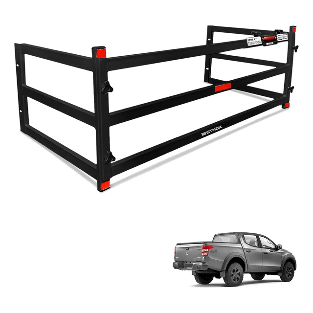 Extensor Divisor Caçamba L200 Triton Sport 2017 A 2019 Preto