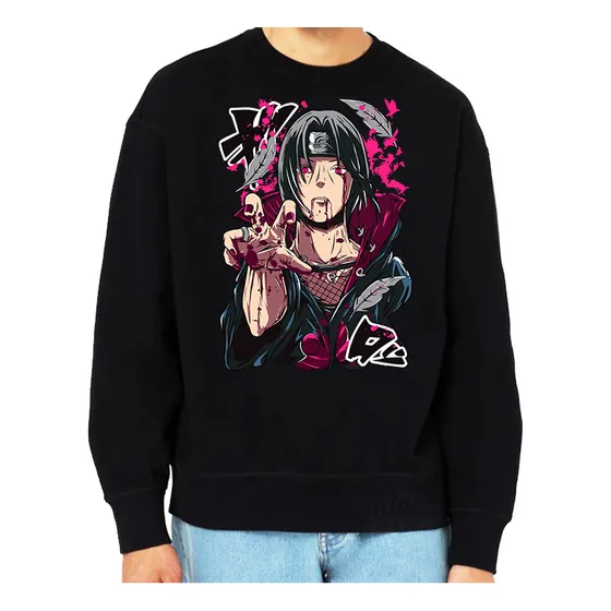 Buzo Naruto Itachi Uchia 006 (negro:) Ideas Mvd