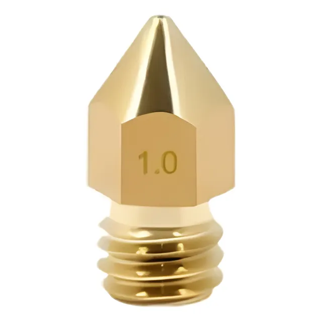 10 Boquilla Para Impresora 3d De Bronce Diámetro De 0,1 Mm