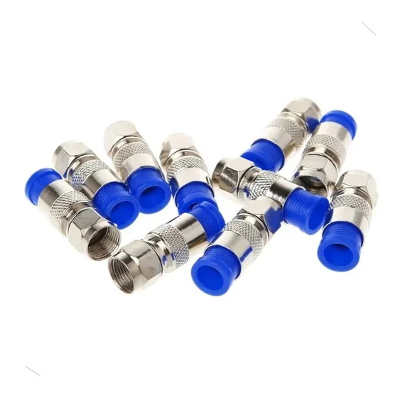 Kit 10 Conector Compressão Pressão Alta Qualidade Rg 6