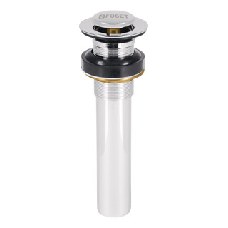 Contra P/lavabo Sin Rebosadero, Sistema Push, Cromo, 1-1/4' Contra P/lavabo Sin Rebosadero, Sistema Push, Cromo, 1-1/4'