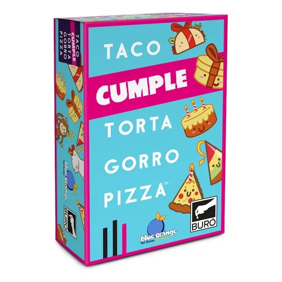 Taco Cumple Torta Gorro Pizza - Blue Orange