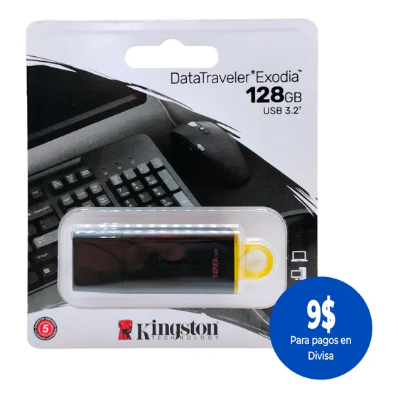 Pendrive Kingston 128gb Usb 3.2 Data Traveler Exodia