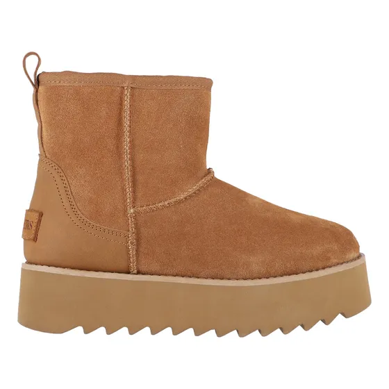 Bota Bamers Platform Mujer Caramel