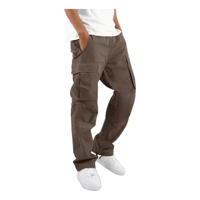 Pantalones Cargo Táctico Para Hombre Con Diseño De Bolsillos