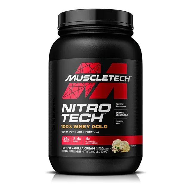 Nitrotech Whey Gold 2lb Proteina 100% Whey - Tienda Fisica