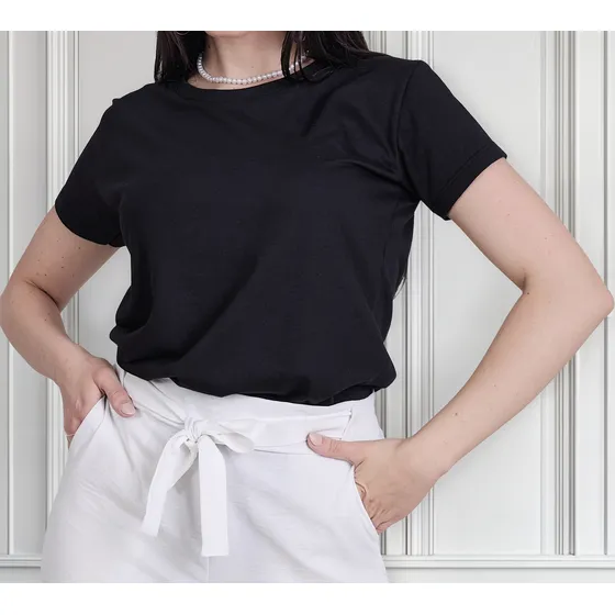 Remera Basica Algodon Mujer Zua