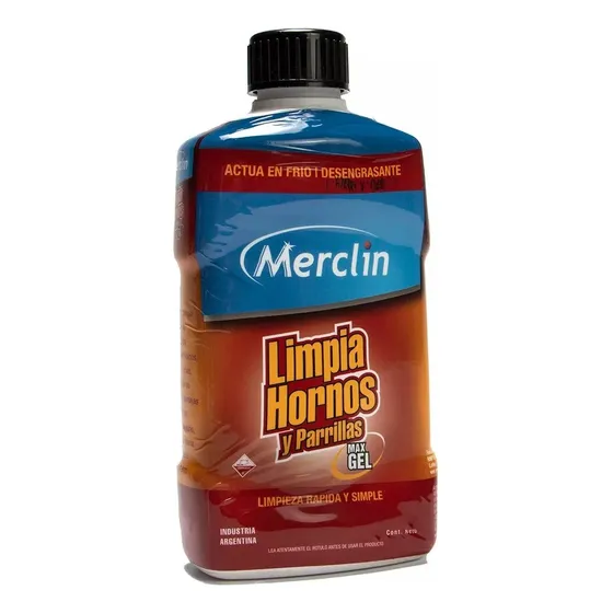 Limpia Hornos Parrillas Desengrasante Max Gel Merclin 500ml