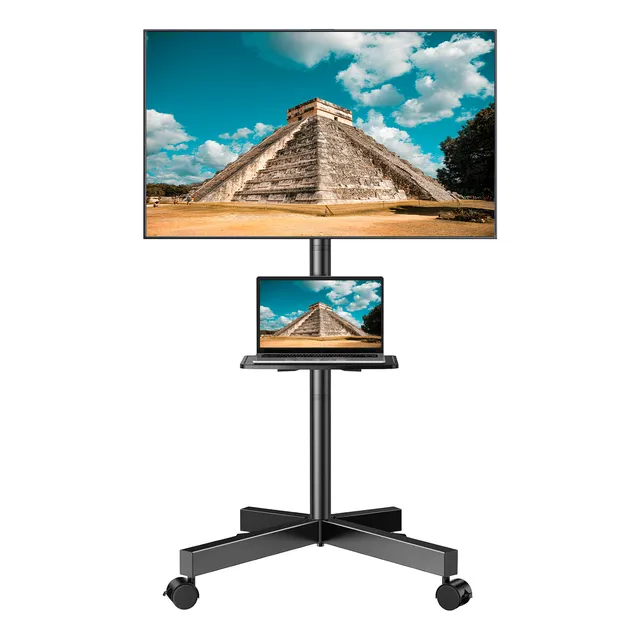 Soporte De Piso Carrito Para Tv 32'' A 65'' Móvil Con Ruedas