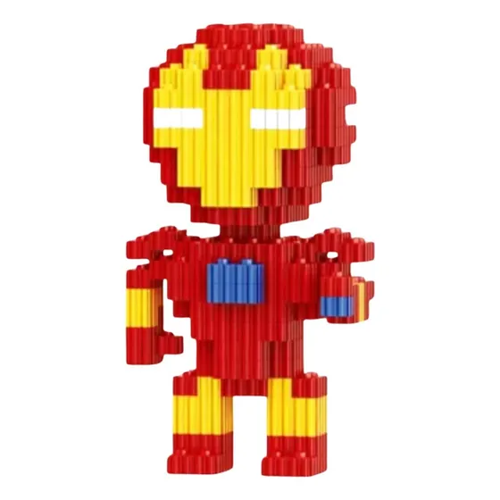 Mini Bloques Didáctico Iron Man Figura 3d Armable