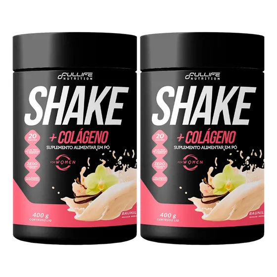 Kit 2 Shake Substituto De Refeição Zero Açúcar Com Colágeno 