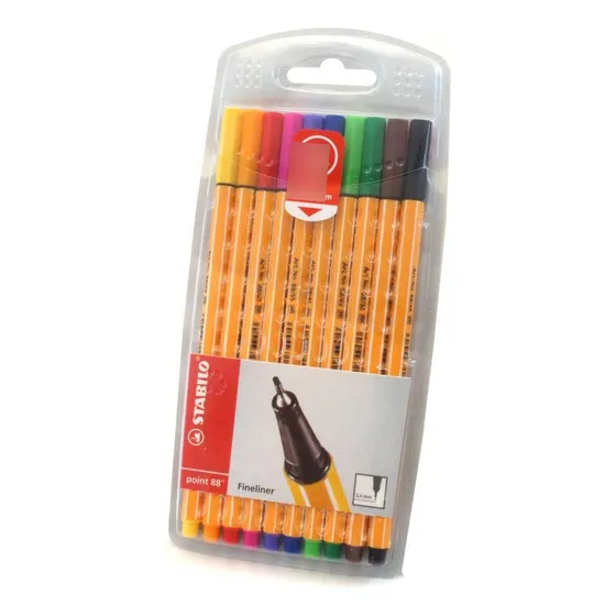Caneta Stabilo 118.5600 Com 10 Cores
