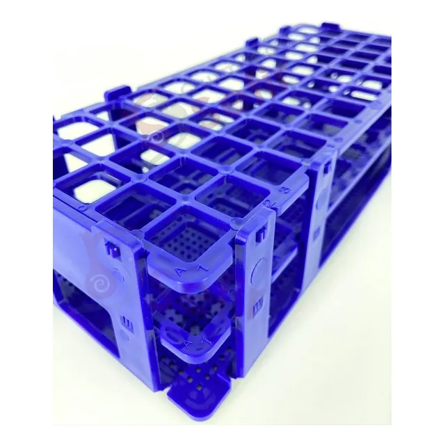 Gradilla Para Tubos De Ensayo Azul 60 Lugares X 16mm