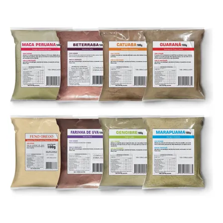 Kit Beterraba, Uva, Feno Grego, Maca, Guaraná, E Outros