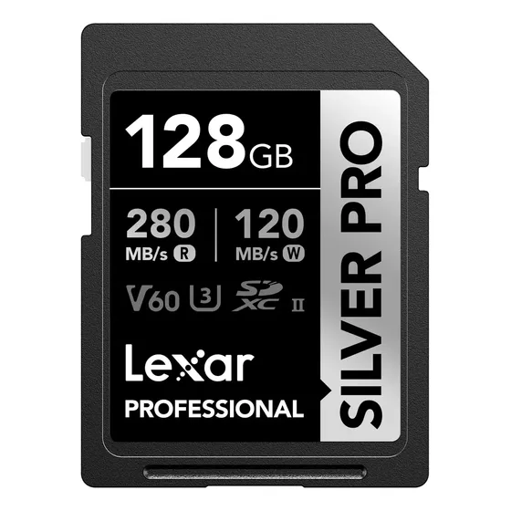 Memoria 128gb Lexar Professional Silver Pro Sdxc Uhs-ii V60 | Cuotas sin interés