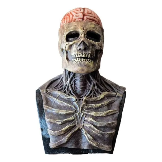 . Cascos De Máscara De Terror De Halloween Con Cerebro De