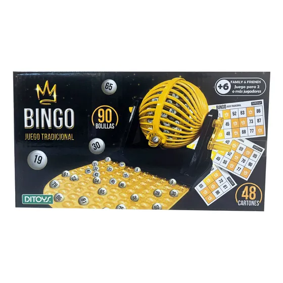Juego De Mesa Bingo Familiar Bolillero Ditoys 2734