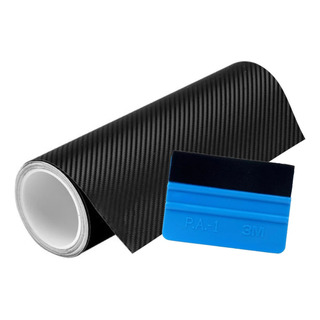 Vinil Automotriz Fibra De Carbono 5 Metros X 30 Cm Aplicador Vinil Automotriz Fibra De Carbono 5 Metros X 30 Cm Aplicador