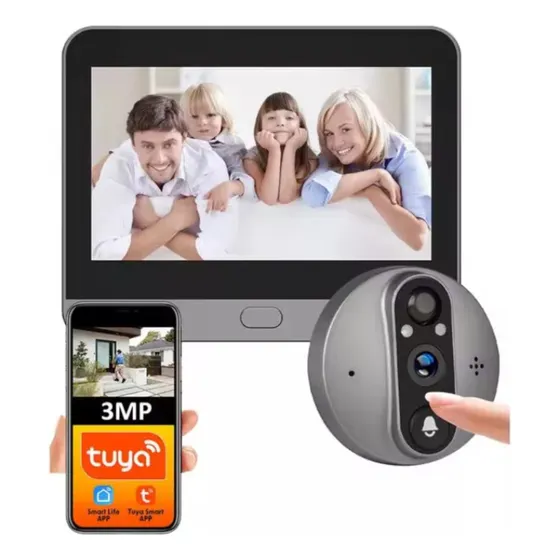 Mirilla Inteligente Video Portero Tuya Wifi Alexa Y Google
