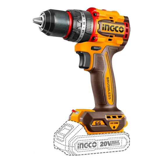 Taladro Atornillador Inalámbrico Ingco Cidli20668 Amv Color Amarillo Frecuencia 50\u002F60 | Cuotas sin interés