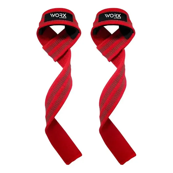 Correas levantamiento Worx Strap Trex pesas gimnasio set 2 color rojo | Cuotas sin interés