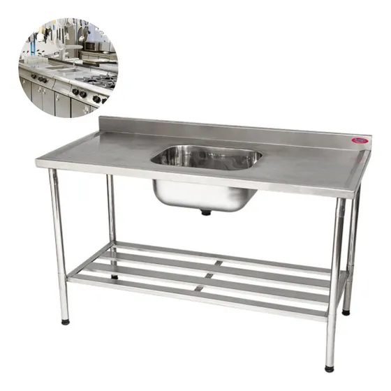 Mesa De Manipulação Com 1 Pia Inox 150x70 Prateleira Imeca