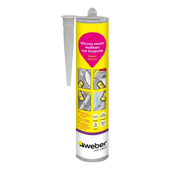 Silicona Neutra Multiusos Blanca 300ml Weber