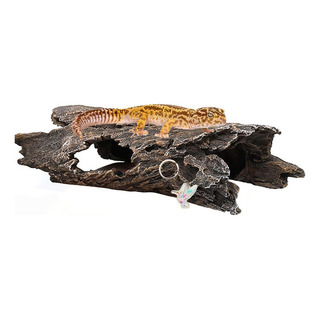 Escondite De Pecera Resina Piel De Reptil Tronco Hueco Cueva Escondite De Pecera Resina Piel De Reptil Tronco Hueco Cueva