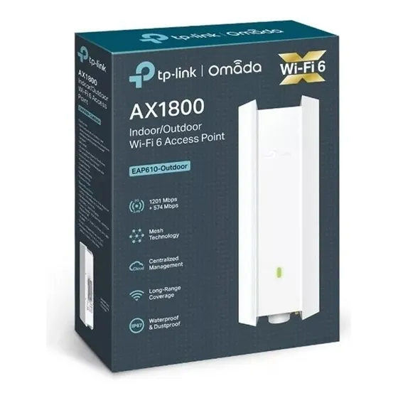 Access Point Tplink Eap610 Ax1800 Wifi 6 Omada Antena Dual