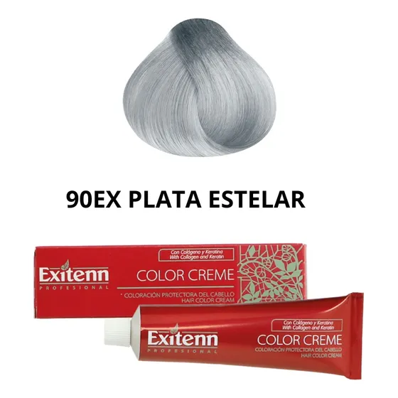 Tinte Exitenn 90ex Plata Estelar + Agua Oxigenada